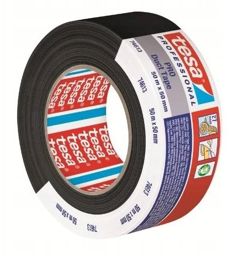 Taśma Audinio juosta TESA STANDART (juoda) 25m x 50mm 74613-0000-00
