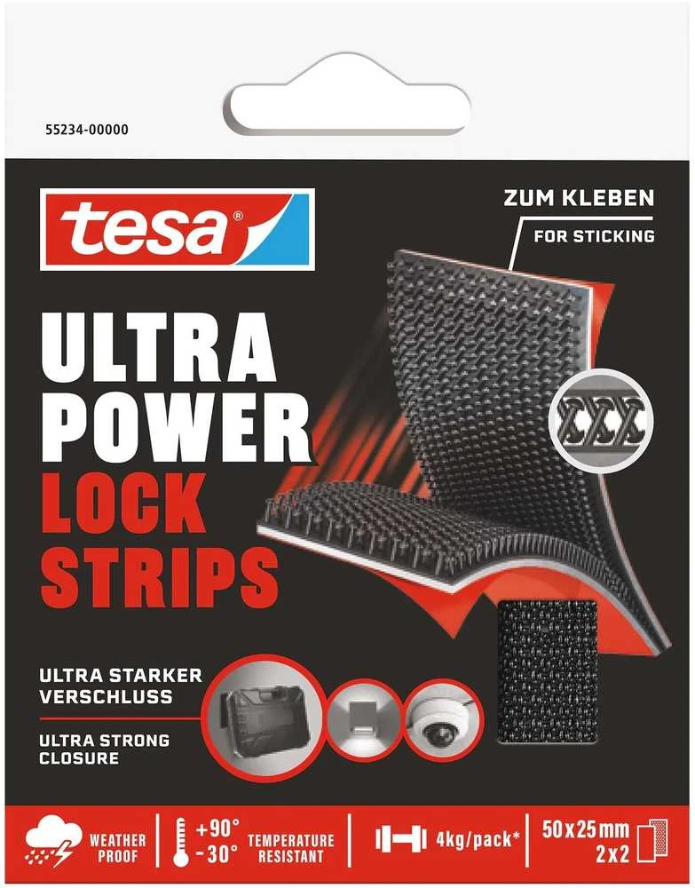 Tesa Dvipusė lipni juosta Ultra Power Lock, 0.05 m x 2.5 cm