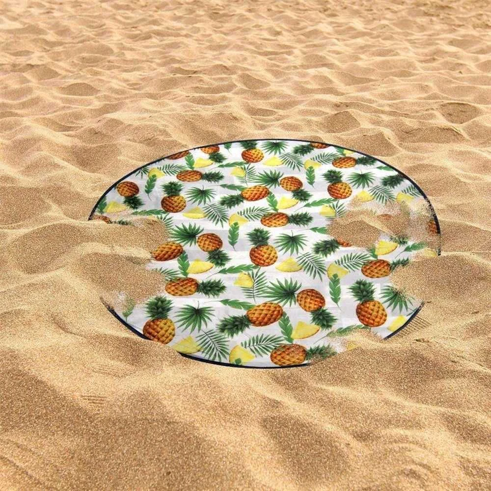 ProBeach Paplūdimio kilimėlis Apvalus 138 cm Lengvas ir sulankstomas