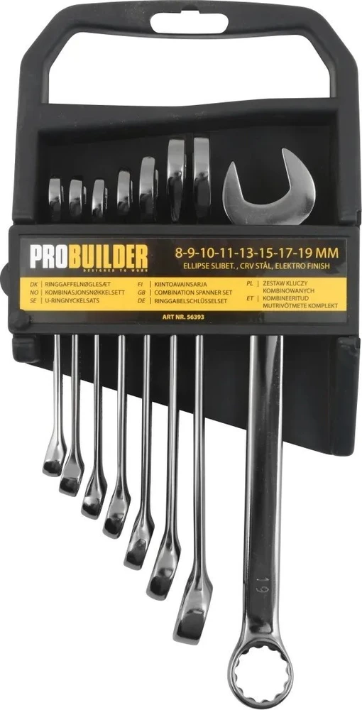 Probuilder PROBUILDER - RINGGAFFELNØGLESÆT 8 DELE