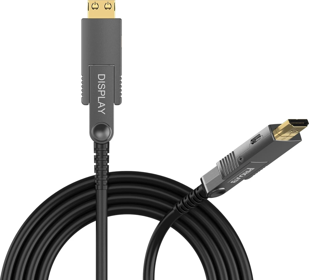 Optinis HDMI kabelis su Display jungtimis