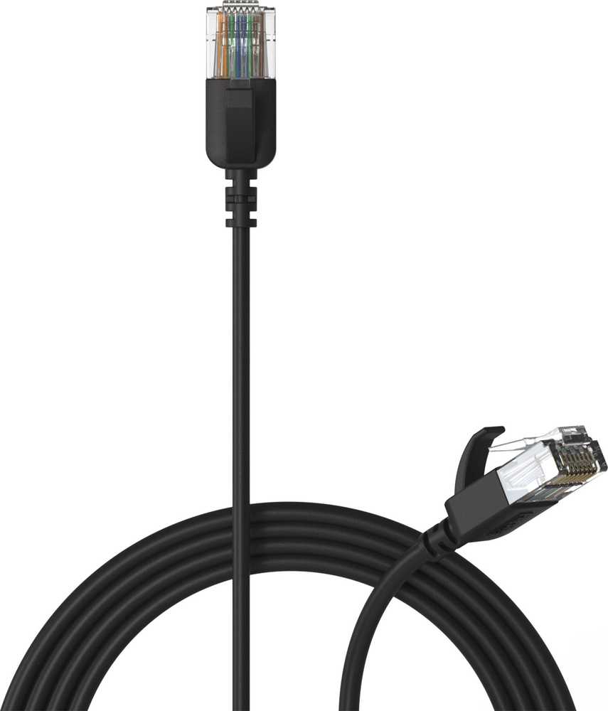 Procab PROCAB CSD560B/5 Plonas tinklo kabelis - CAT6A RJ45 - RJ45 U/UTP, juodos spalvos - 5 m