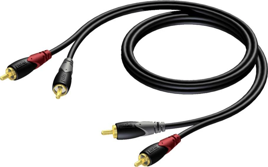 Procab 5m RCA kabelis su spalvotais žymėjimais