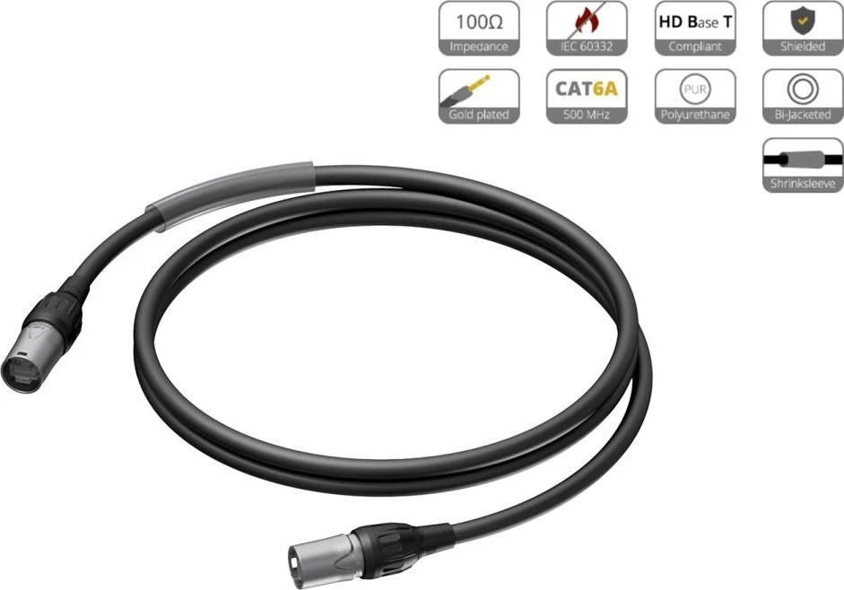 „Procab“ CAT6A tinklo kabelis PRD620/5, CAT6A - S/FTP (5 m)