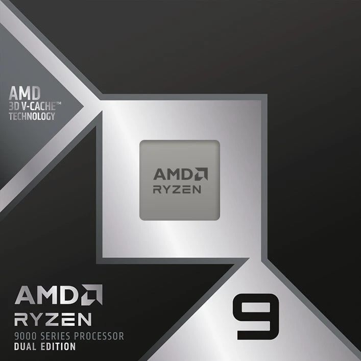 AMD Ryzen 9 9950X3D2 CPU, 16 branduolių, 5,6 GHz, Socket AM5 (Granite Ridge) – dėžutėje, be aušintuvo