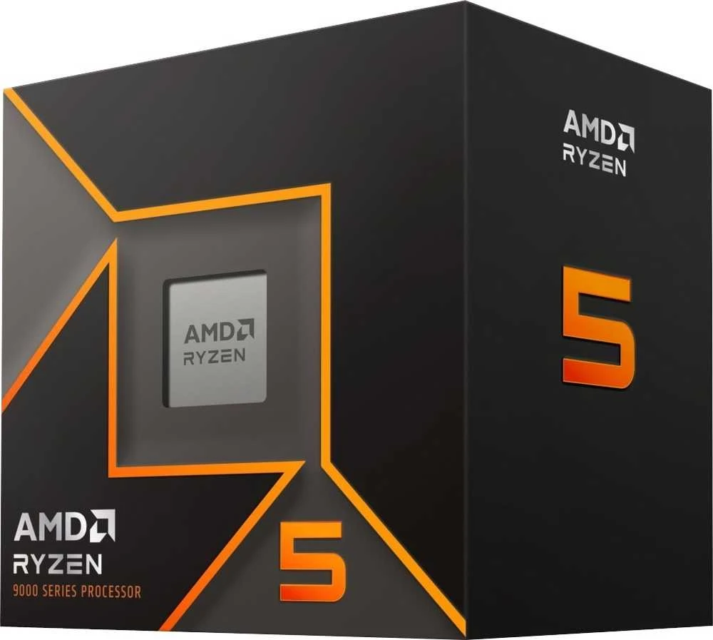 Procesorius AMD CPU Desktop Ryzen 5 6/12T 9600 (5.2GHz, 38MB, 65W, AM5) dėžutė su Wraith Stealth Cooler ir Radeon Graphics