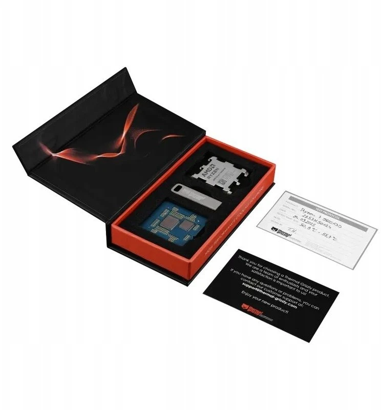 Procesorius Thermal Grizzly Delidded CPU AMD 9800X3D, 8 Kerne, 5,2 GHz, Sockel AM5 (Granite Ridge) - boxed, delidded