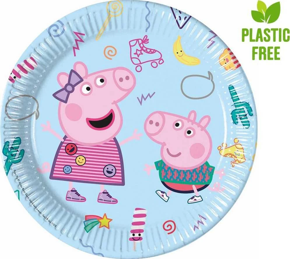 Peppa Pig Globos Europe Bv PAP lėkštutės 23cm A8 PeppaPig 93436 34364