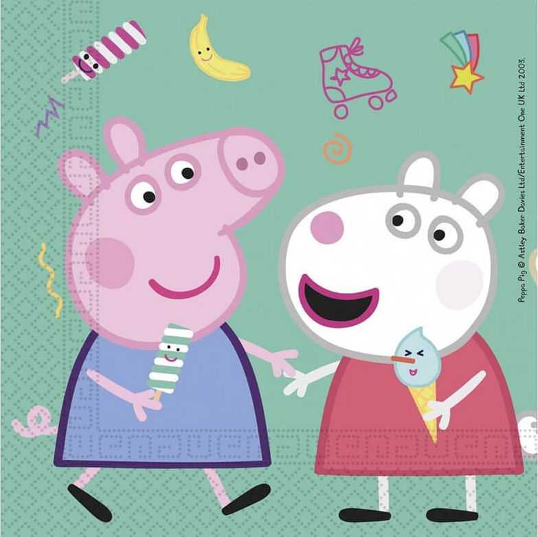 Globos Europe Bv Servetėlės 33x33 Peppa Pig /20 91034