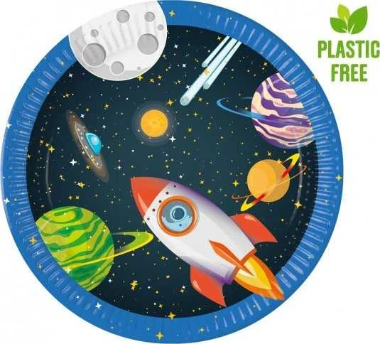 Globos Europe Bv Nežinomas Vienkartinės lėkštės ROCKET, Ø 23 mm, 8 vnt.