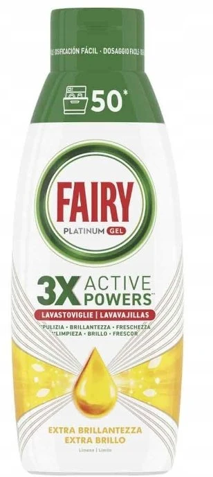 Procter Indaplovių gelis FAIRY Platinum Extra Shine Lemon, 900 ml