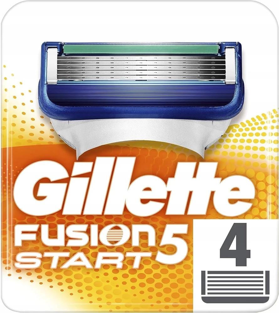 Procter GILLETTE Fusion5 Start Peiliukai keičiami skustuvo priedai vyrams 1 pak. - 4 vnt.
