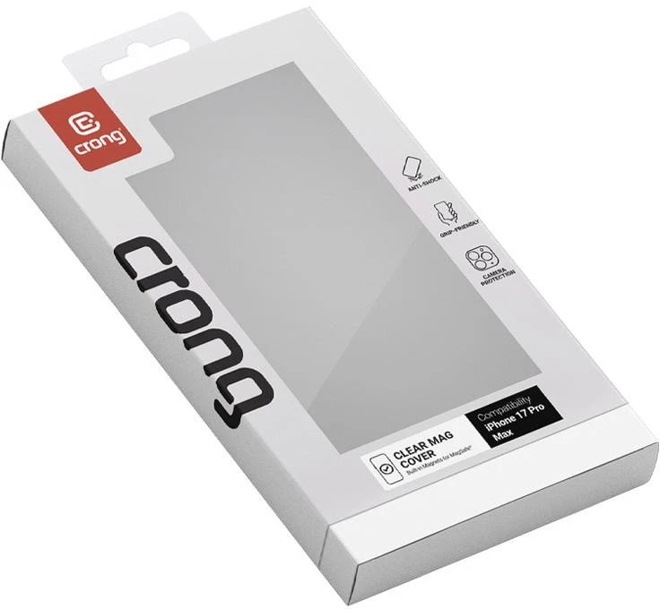 „Crong Clear MAG“ dėklas – „MagSafe Apple iPhone 17 Pro Max“ skaidrus