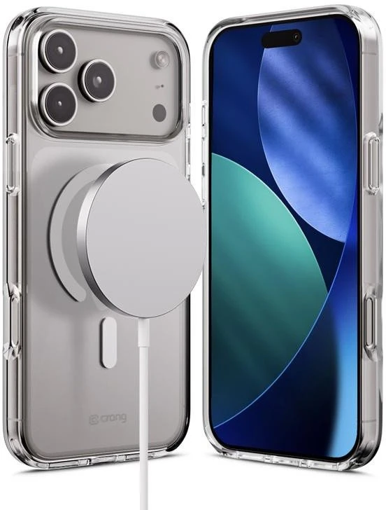 „Crong Clear MAG“ dėklas – „MagSafe Apple iPhone 17 Pro Max“ skaidrus