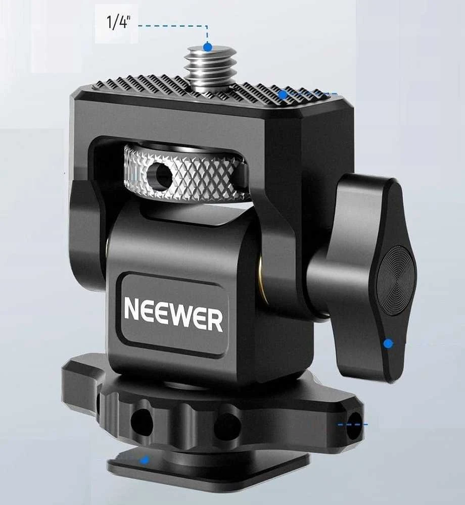 Neewer Profesionali galvutė 4,2kg 3D 360 monitoriui, 1/4'' srieginis montavimas, ISO padas NEEWER MA002