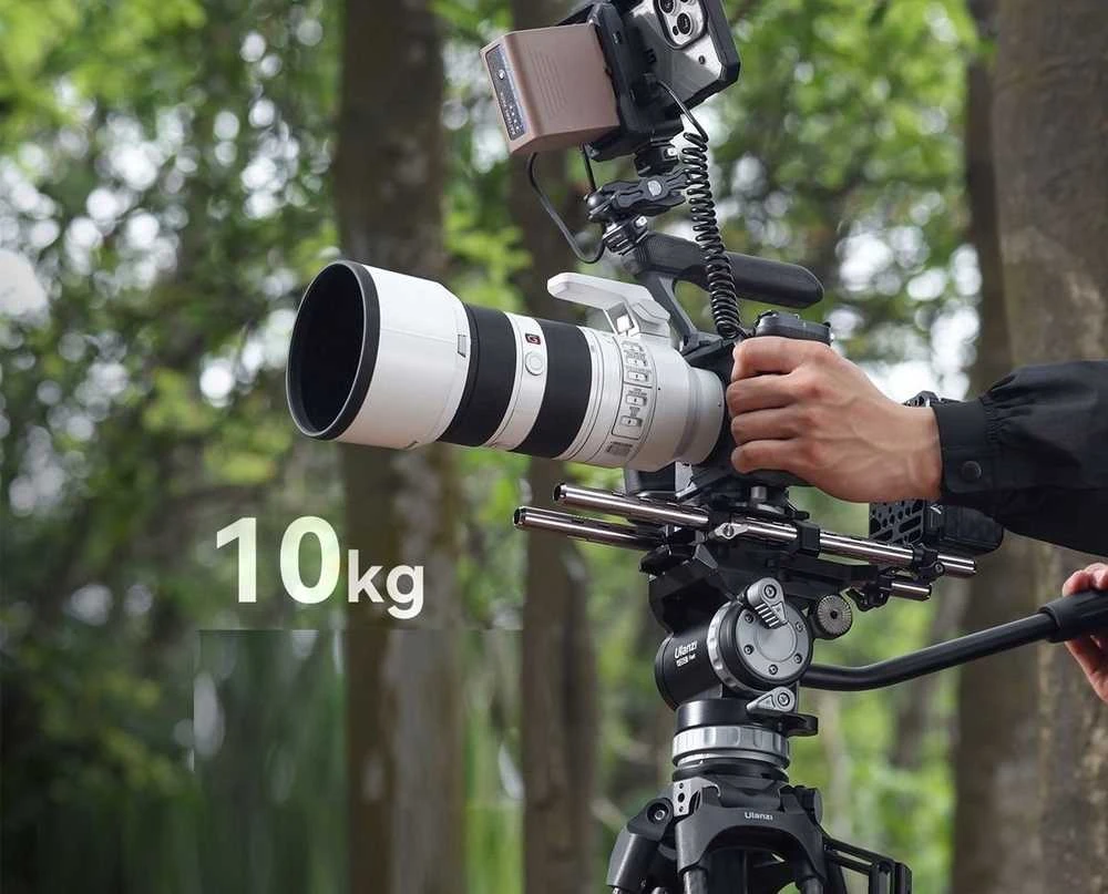 Kameros Trikojis - Ulanzi VideoFast 75mm Kamuolinis Galvutė, 10 Kg Apkrovos Talpa, Hidraulinė Skysčio Galvutė