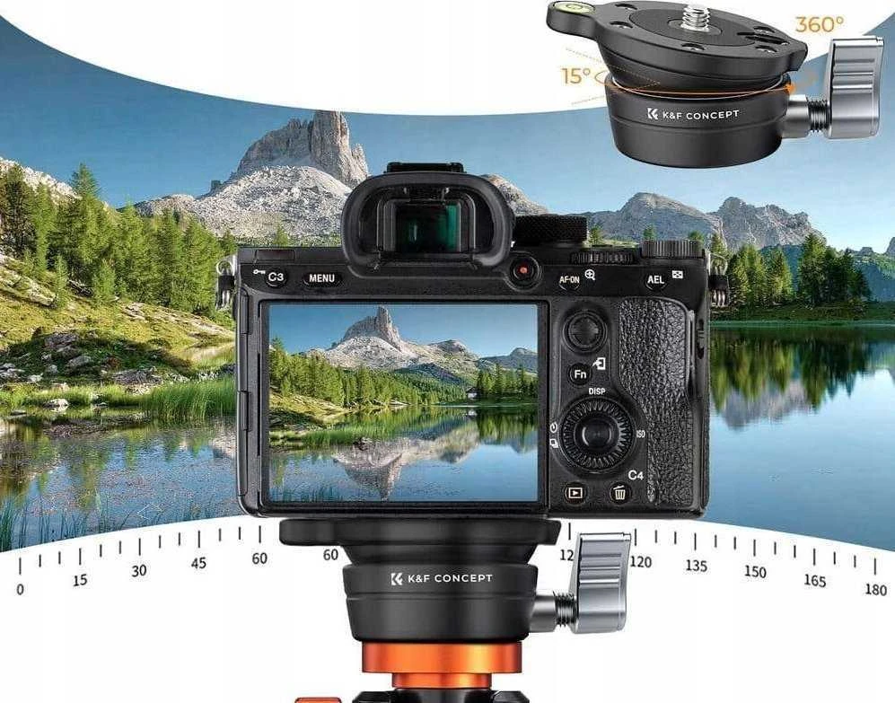 Stovo Galva - K&F Concept LB-60 360° Sukimosi 10 kg Apkrovos Talpa