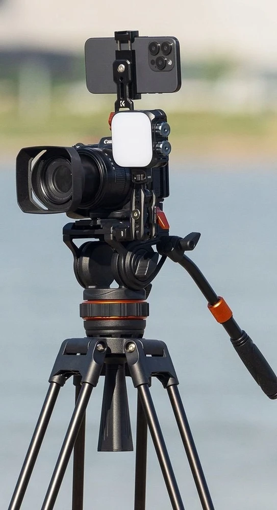 Profesionalus K&F filmavimo trikojis su oleohidrauline galvute 192cm / KF09.147