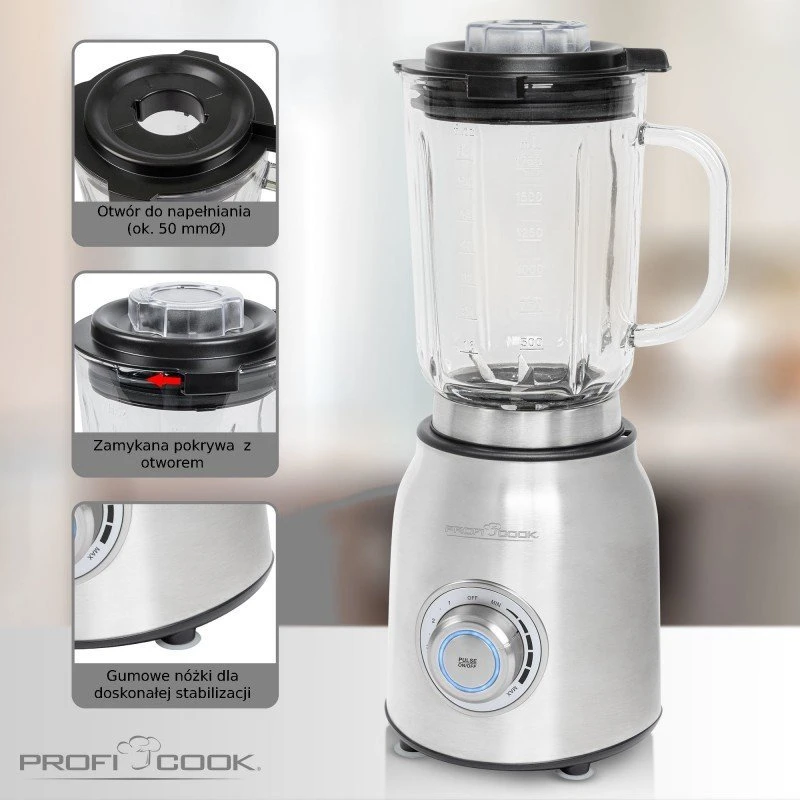 Profi Cook ProfiCook 501207 mixer Stand mixer 1200 W Nerūdijantis plienas