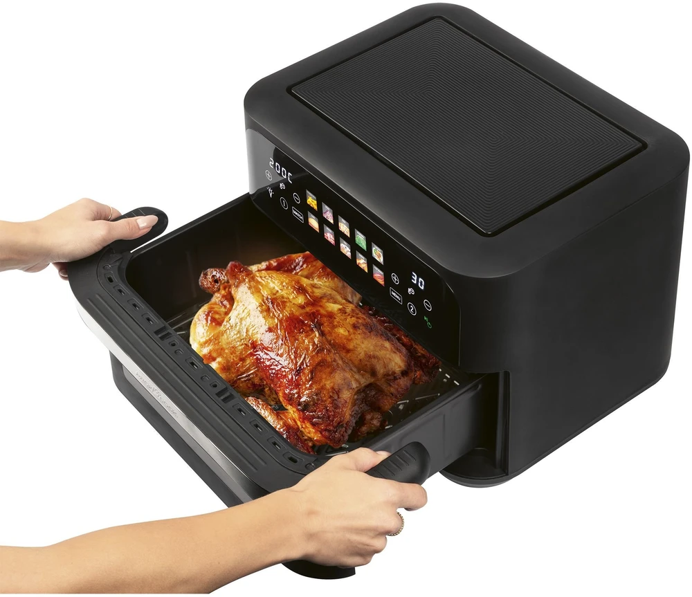 Gruzdintuvė Profi Cook ProfiCook PC-FR 1313 H Double 10 L Stand-alone 2400 W Hot air fryer Juodas, Nerūdijantis plienas