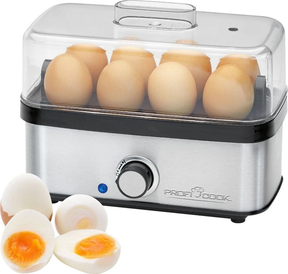 Boman ProfiCook PC-EK 1275 8 egg(s) 400 W Juodas, Nerūdijantis plienas