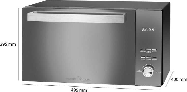 Mikrobangų krosnelė Profi Cook Proficook PC-MWG 1204 juodas
