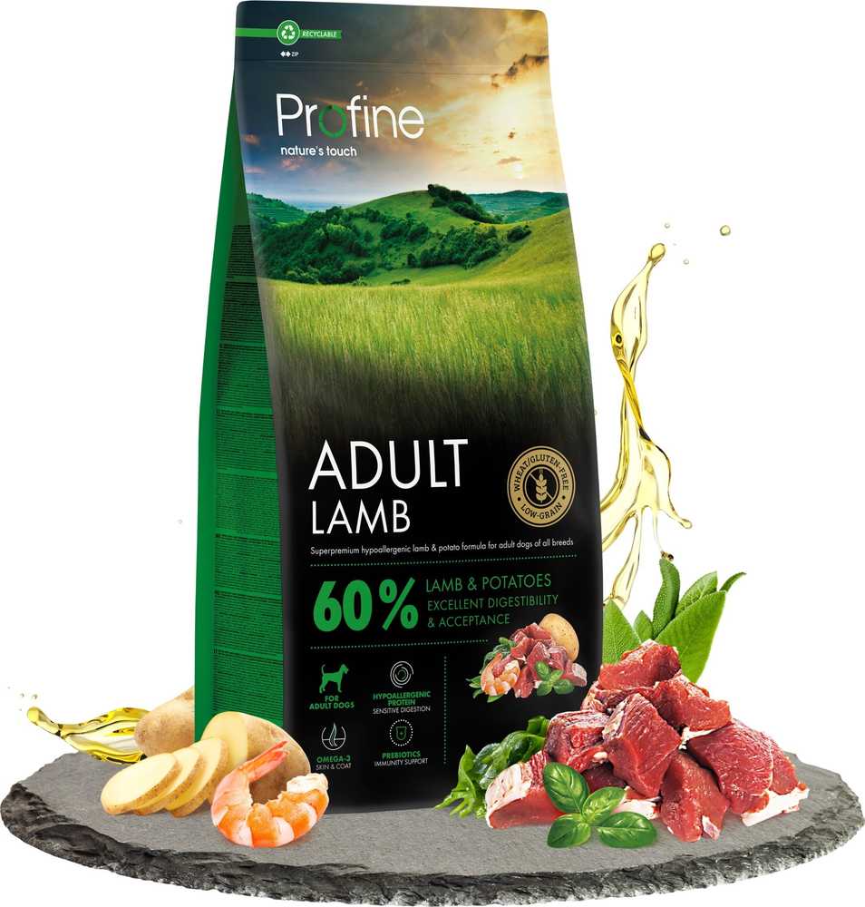 Profine Šunų ėdal. Profline Adult ėriena 12kg