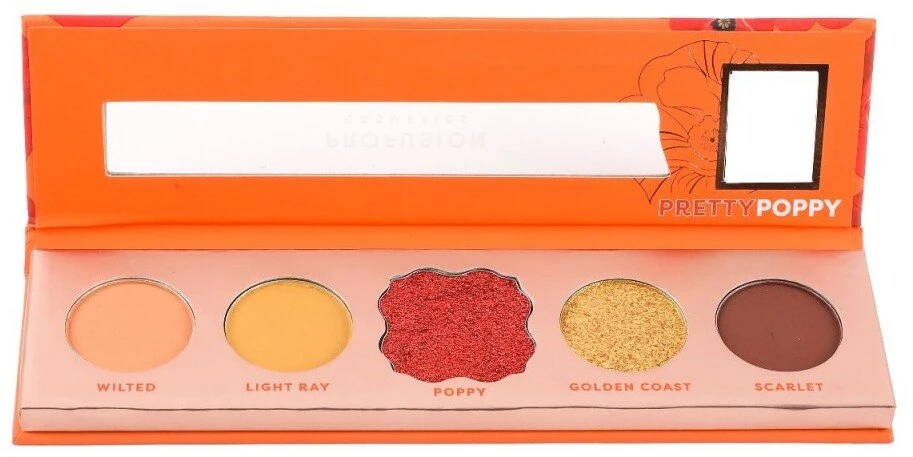 Profusion Cosmetics Pretty Poppy Eyeshadow Palette 5 Shades 4.58 g