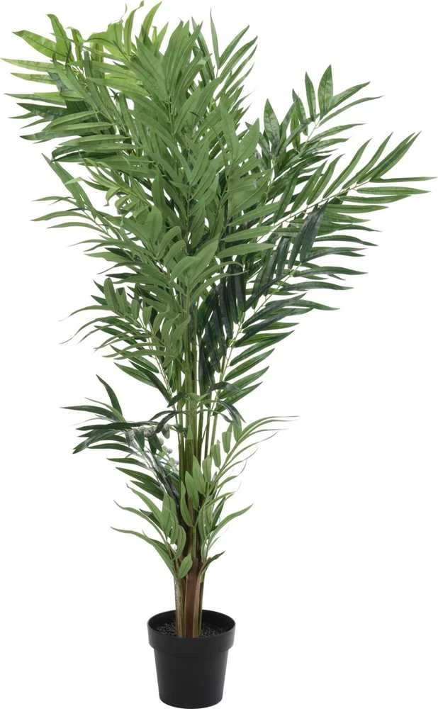 Dirbtinis 150 cm palmių tipo augalas juodame vazone