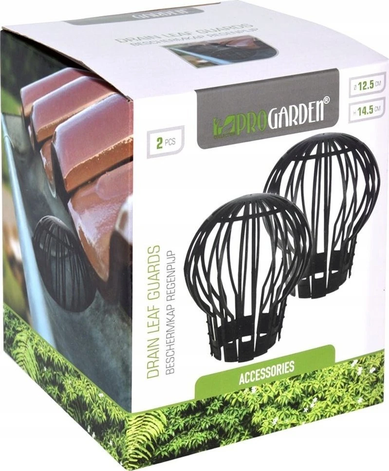 ProGarden Plastikiniai Latakų Filtrai Juodi 2 Vnt.