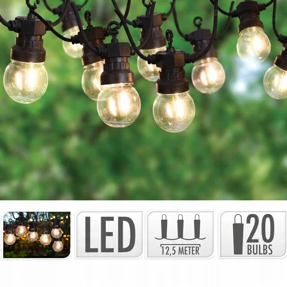 ProGarden sodo švieselių girlianda 20 LED