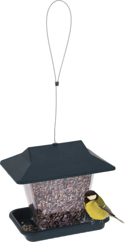 Mondex ProGarden Paukščių lesyklėlė 17,5 cm, plastikinė, tamsiai žalia