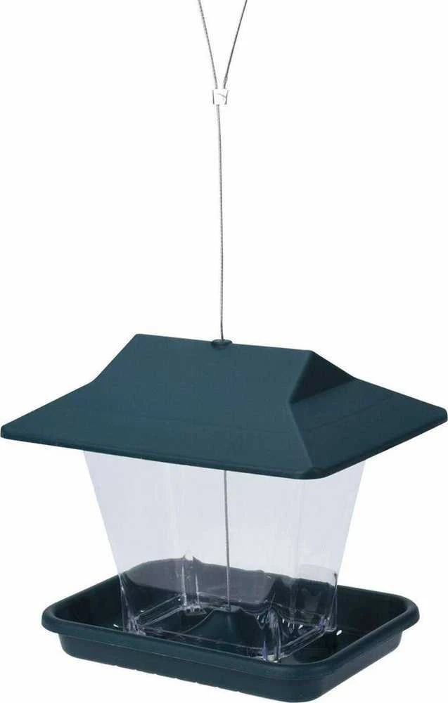 Mondex ProGarden Paukščių lesyklėlė 17,5 cm, plastikinė, tamsiai žalia