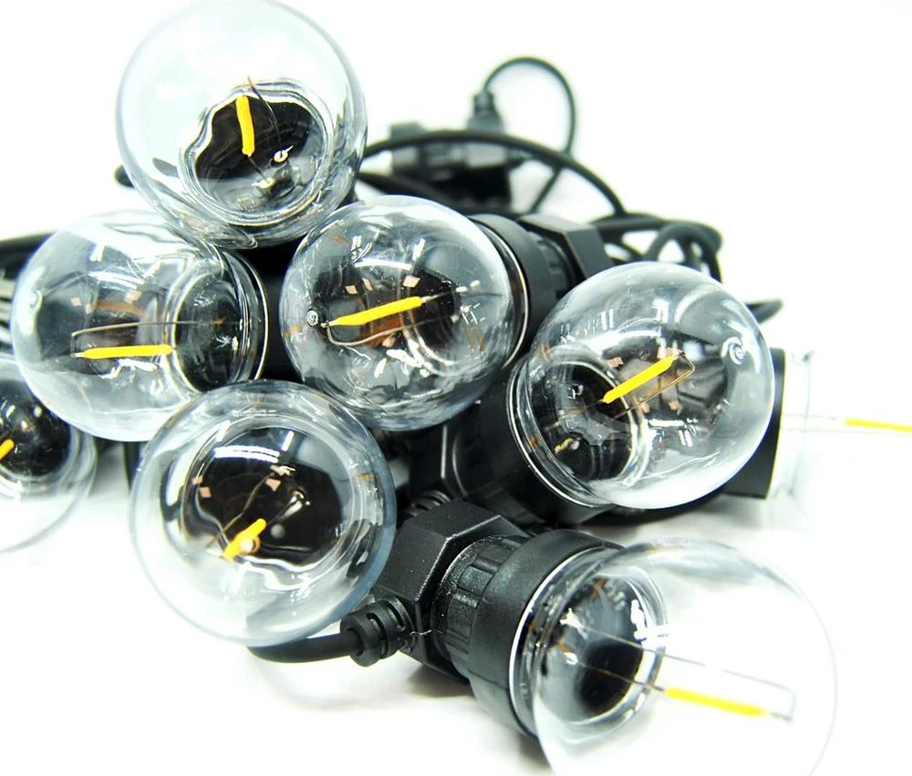 ProGarden Lauko lempučių girlianda 7,5 m, 10 LED švieselių, šilta šviesa