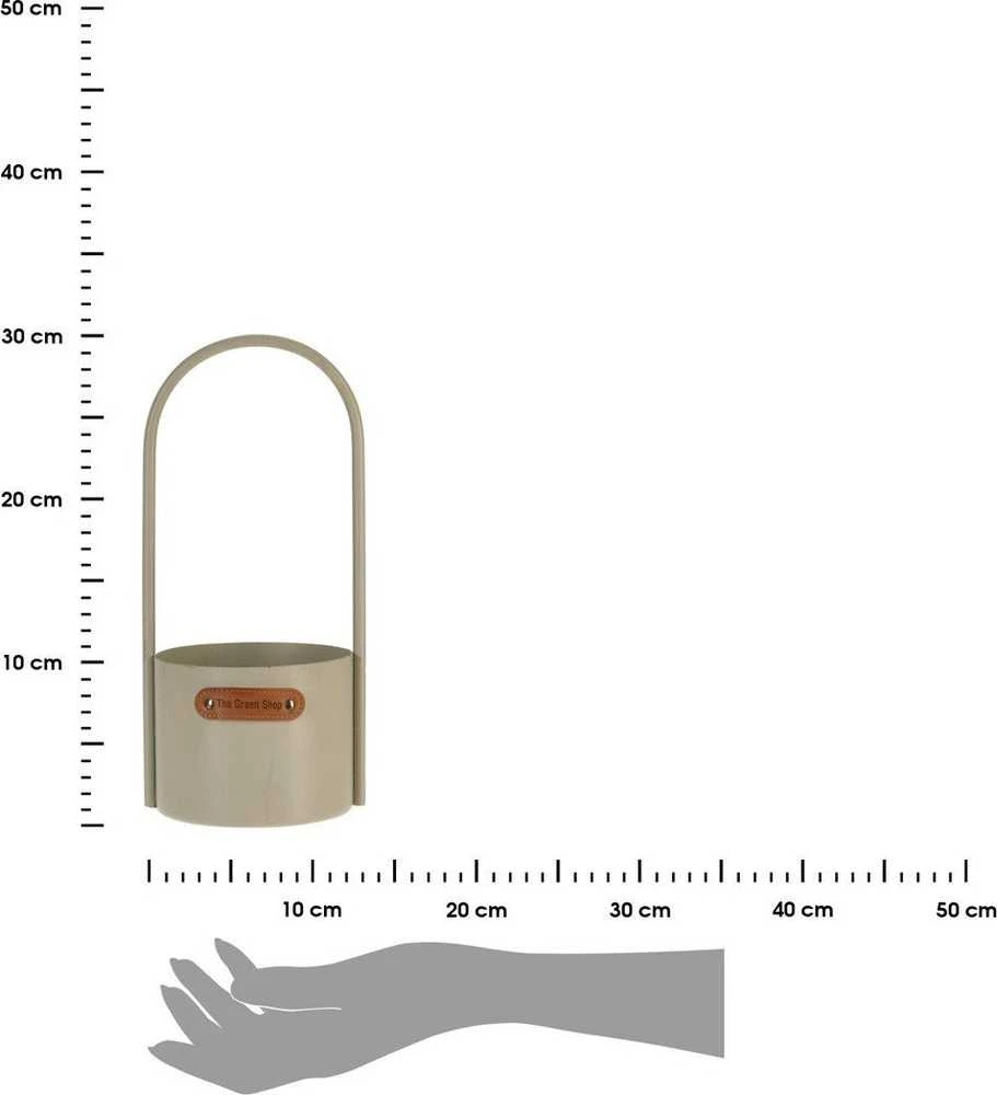 ProGarden Metalinis puodas su rankena, Ø 13 x 30 cm