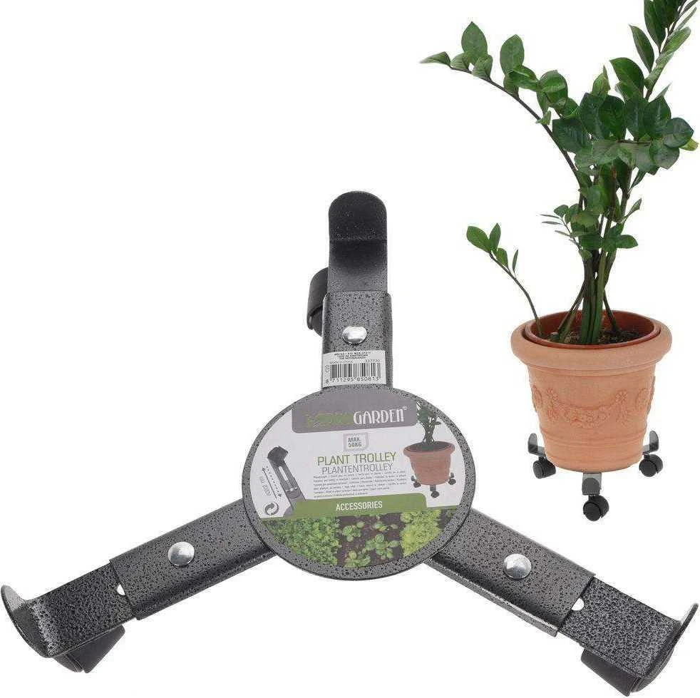 ProGarden Augalų padėklai su ratukais metalinė reguliuojama 23-30 cm