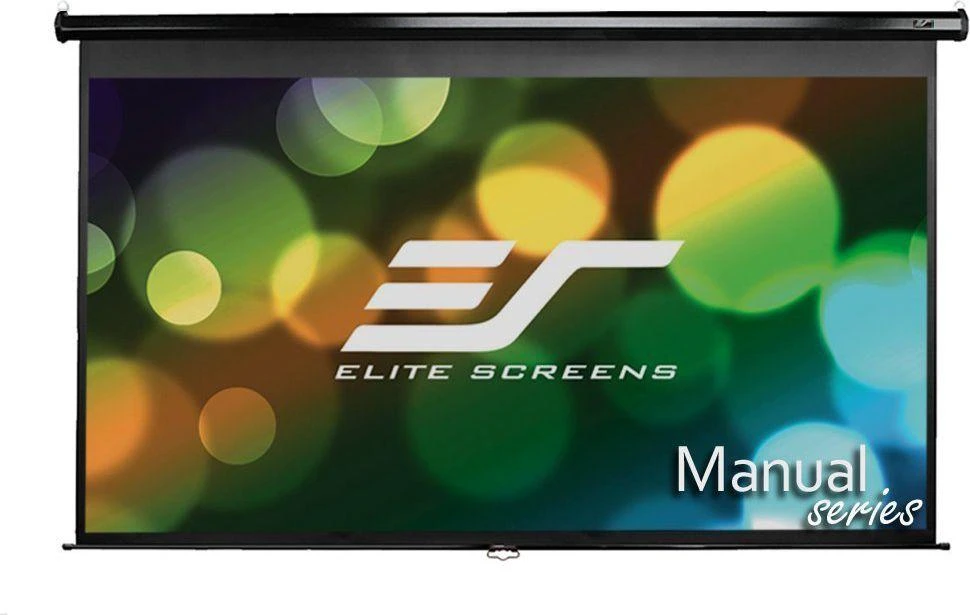 Elite Screens | Manual Series | M100UWH | Įstrižainė 100" | 16:9 | Matomo vaizdo plotis (W) 221 cm | Juodas