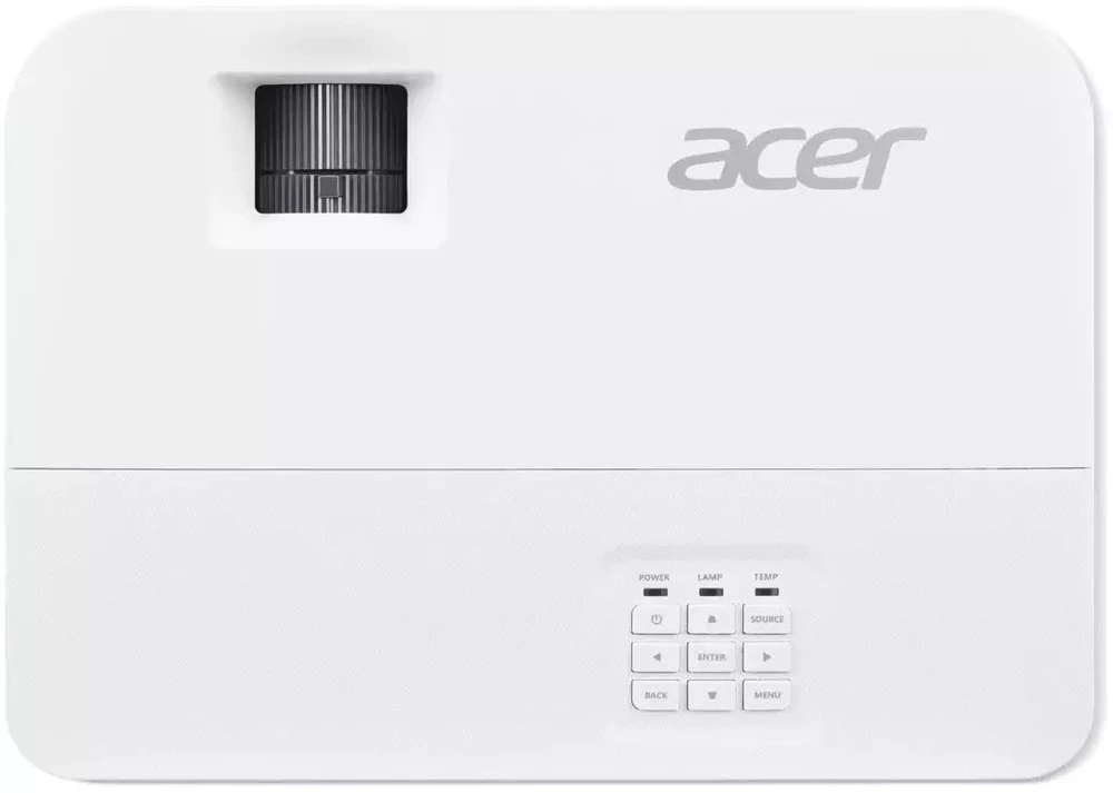 Vaizdo projektorius Acer H6815GTV, 4K UHD 3840*2160, 4000 liumenų, 16:9/4:3, 10 000:1, maksimalus vaizdo dydis 300 colių, maksimalus projektavimo atstumas 10 m, 3 W garsiakalbis, 5000/20 000 valandų „ExtremeEco“ lempa, 29–30 dB, 2,88 kg, 2* HDMI, kompiuterio garso išvestis, nuolatinės srovės išvestis (5 V / 1,5 A, USB A tipo), RS232, pridėtas HDMI kabelis, dangtelis