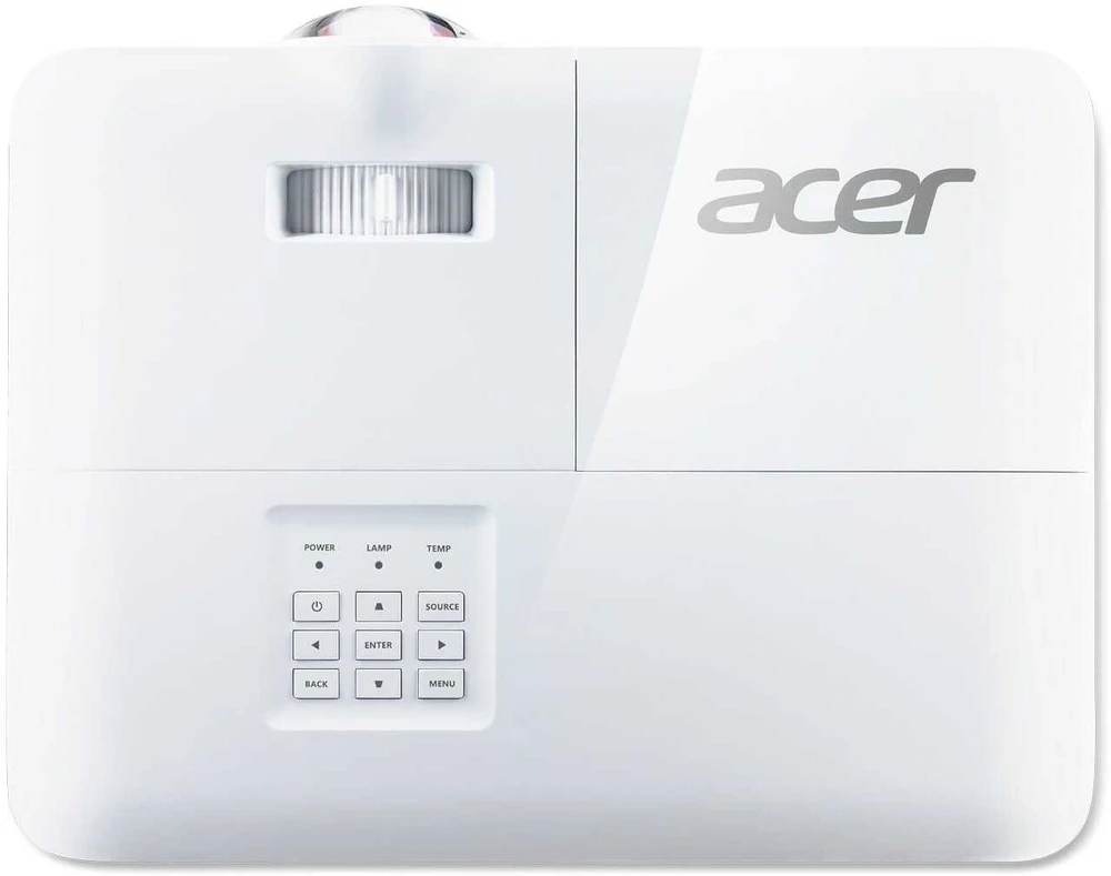 Acer S1286H duomenų projektorius 3500 ANSI lumens DLP XGA (1024x768) Prie lubų montuojamas projektorius Balta