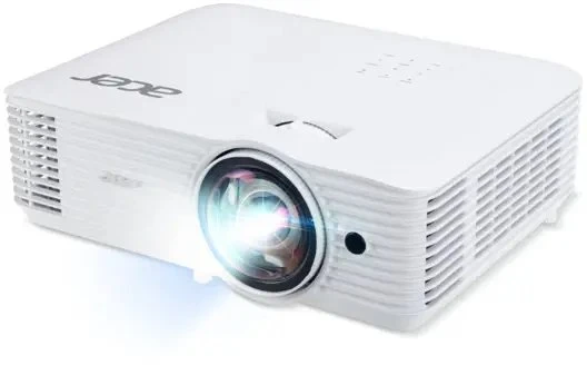 ACER projektorius S1287n, trumpo nuotolio, 1024x768, 4000 ANSI, VGA, HDMI, RJ45, REPRO, 5000 val., LAN, baltas