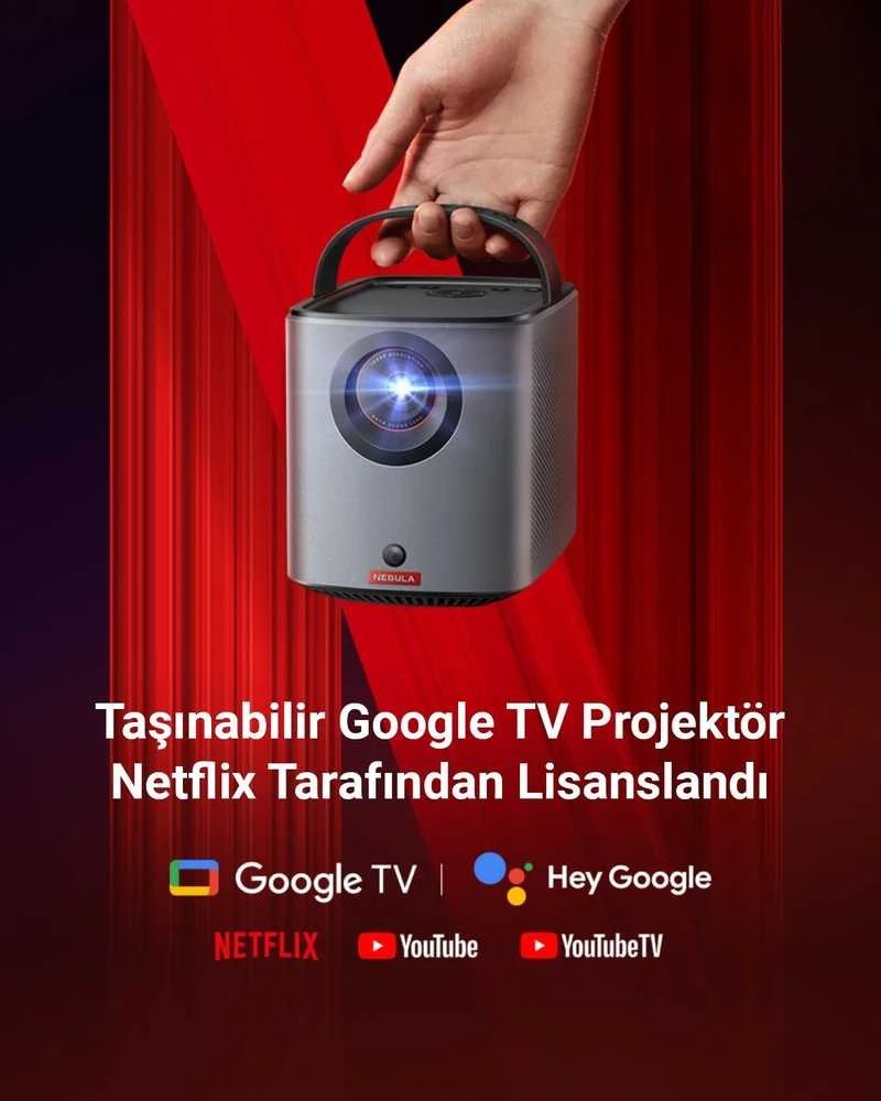 Nešiojamas projektorius Anker Nebula Mars 3 Air | Google TV | Full HD | 400 ANSI lm