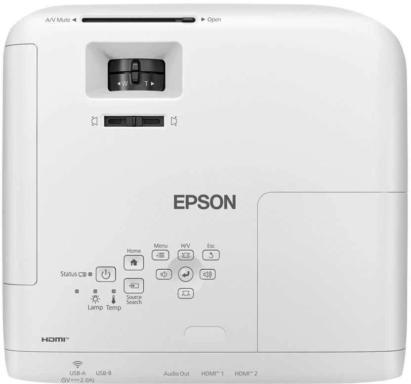 Lempinis projektorius Epson EH-TW840, Full HD, du HDMI prievadai, 4 000 liumenų, iki 337 col. siekiantis didelis ekranas