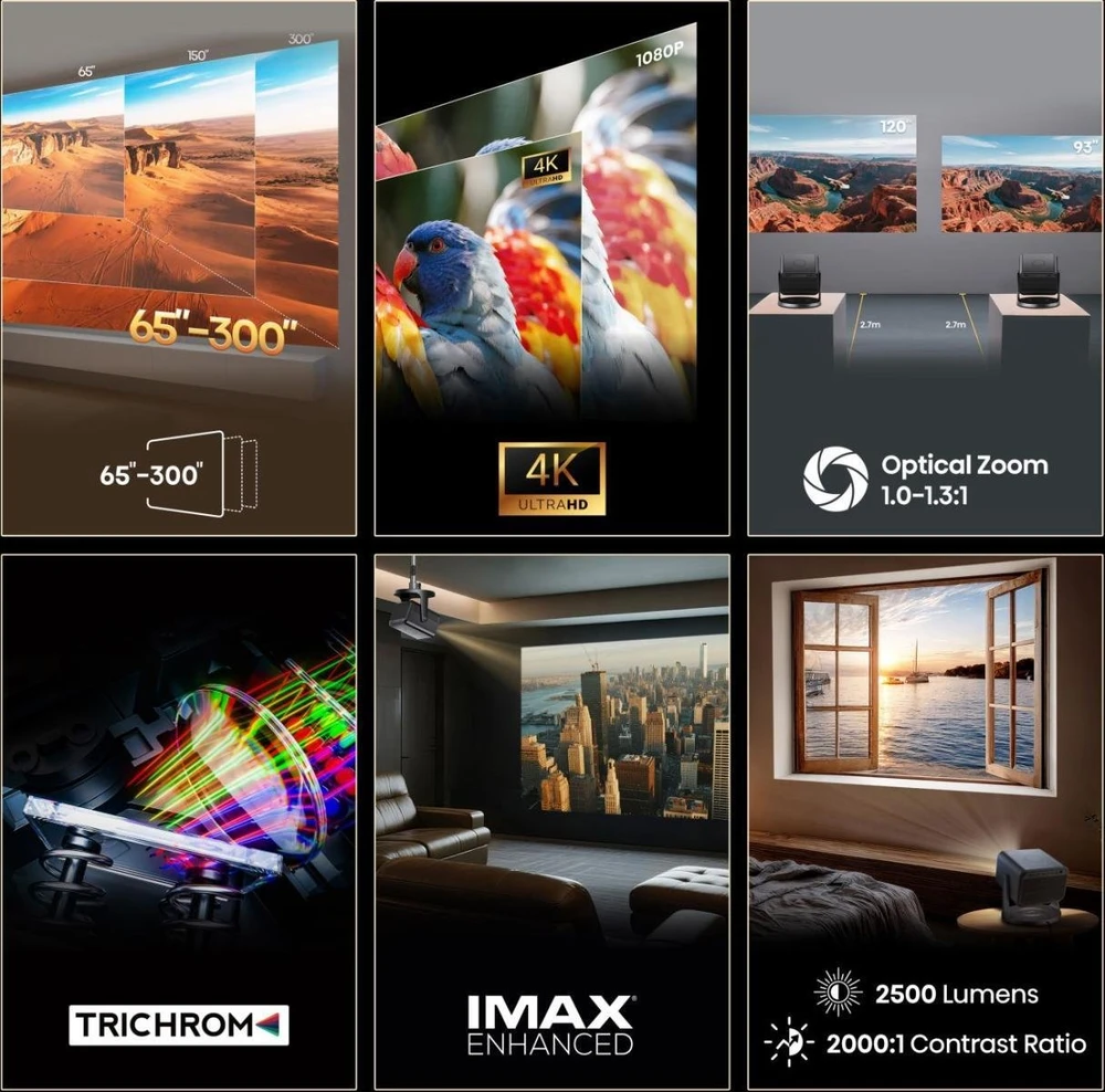 Hisense C3 DLP UHD 4K (3840x2160) 3D Sidabrinis