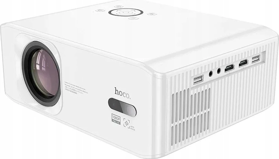 Projektorius „Full HD Hoco“ su „Android“ programine įranga, „Wi-Fi“, „Bluetooth“, 1080P, DT3 baltas