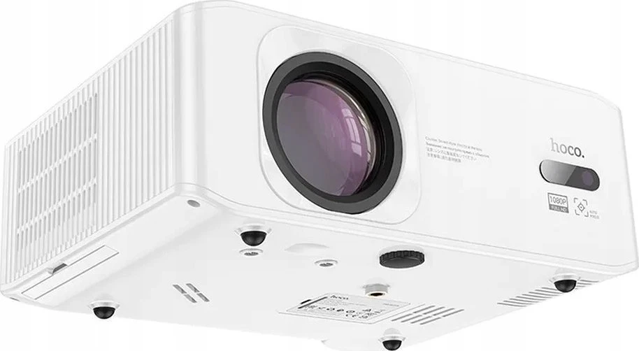 Projektorius „Full HD Hoco“ su „Android“ programine įranga, „Wi-Fi“, „Bluetooth“, 1080P, DT3 baltas