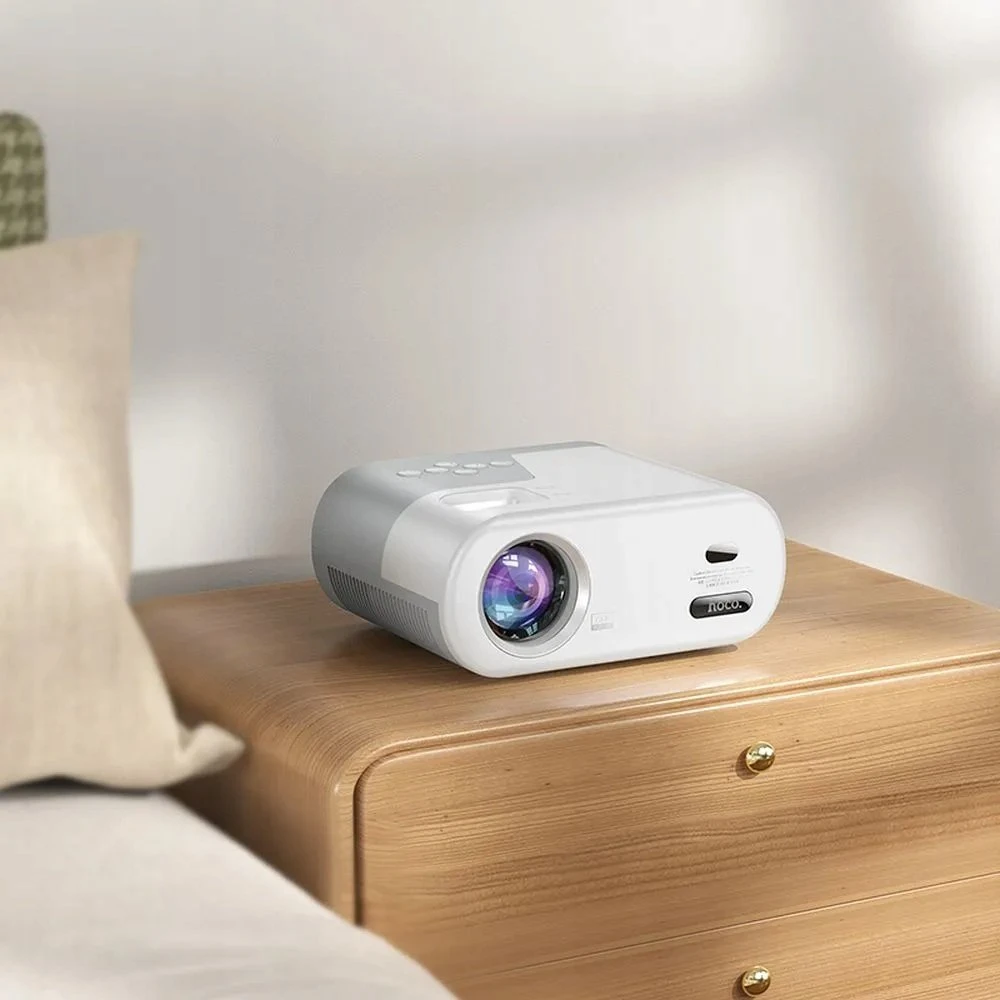 Projektorius HD Ready Hoco su Android programine įranga Wi-Fi Bluetooth 720P DT2 baltas
