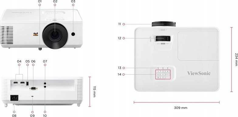 Projektorius ViewSonic PX704HD