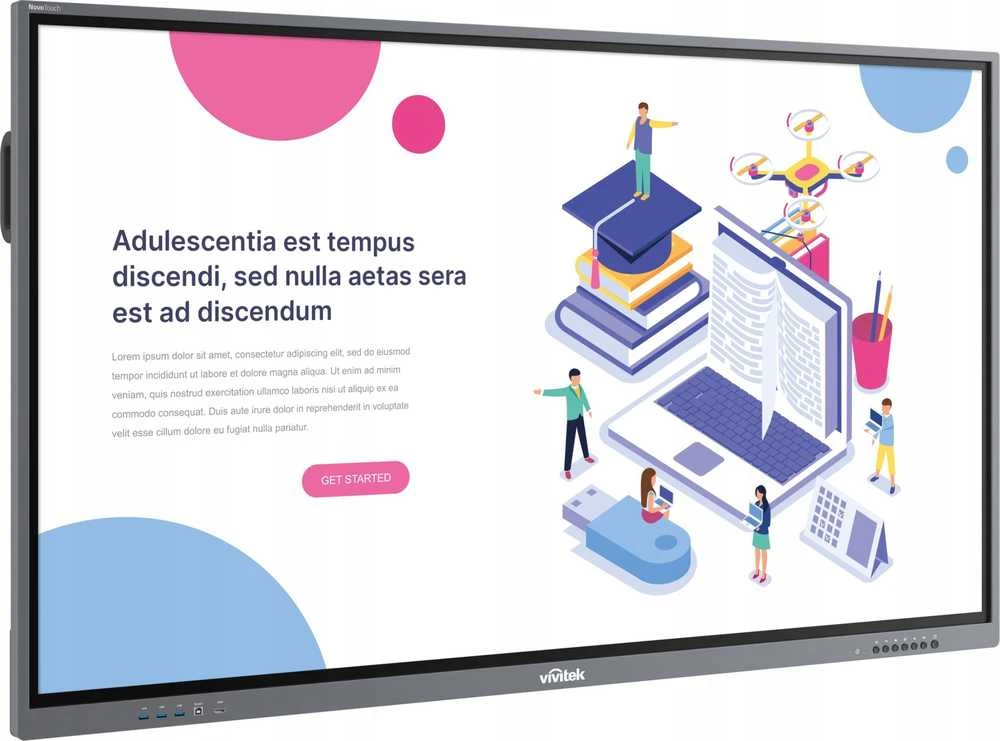 Monitorius Projektorius Vivitek VIVITEK 218 cm (86"), 4K-UHD, 85 kg (bendras svoris) (Speditionsversand)
