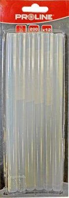 Proline Klej Universalūs klijų pieštukai, 11 mm, skaidrūs, vnt. 12 * 200 mm, kartonas, prolinas