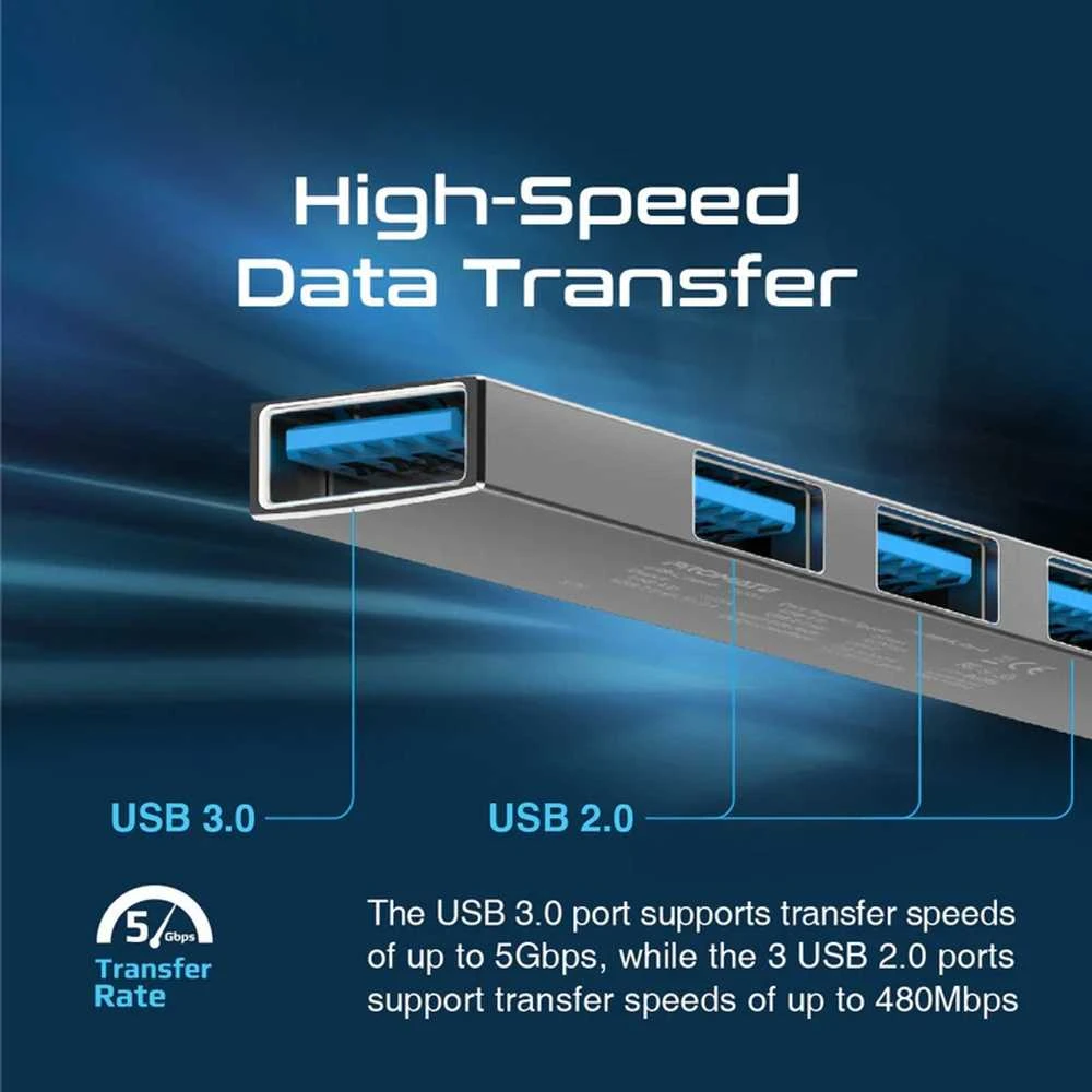Promate LiteHub-4 USB prievadų schema